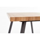 Стол обеденный HALMAR BERLIN орех/черный 160-220/85